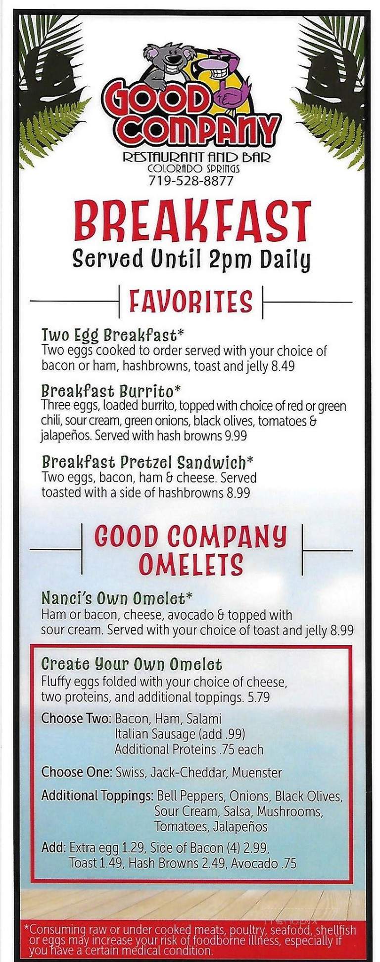 All American Sports Cafe - Colorado Springs, CO menu_pic