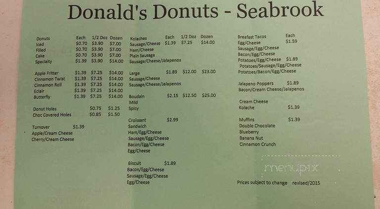 Donald's Donuts - Seabrook, TX