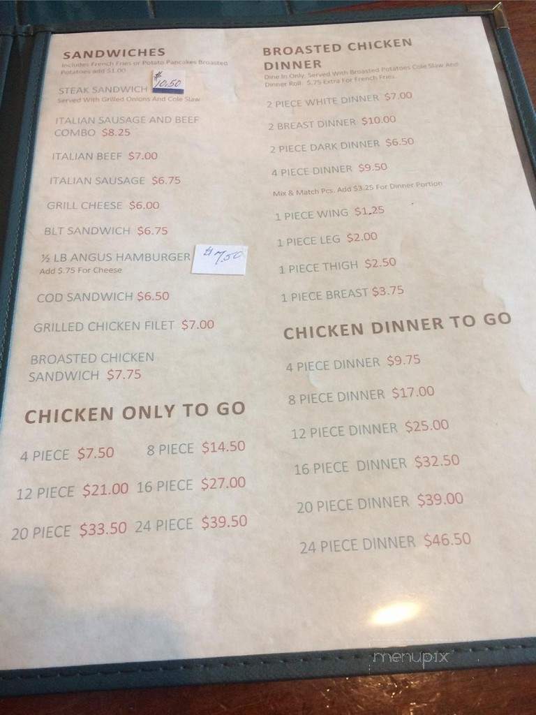 Kelly's Pub - Trevor, WI menu_pic