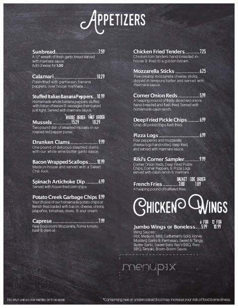 Corner Restaurant - Smethport, PA menu_pic