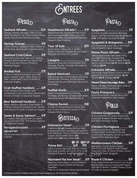 Corner Restaurant - Smethport, PA menu_pic
