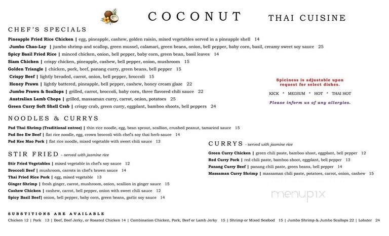 Coconut Thai Cuisine - Statesboro, GA