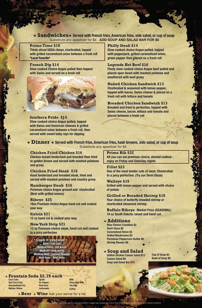 Rusty Spur - Murdo, SD menu_pic