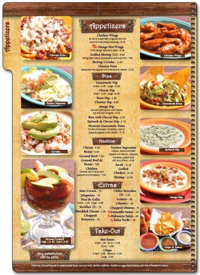 La hacienda - Greensboro, NC menu_pic