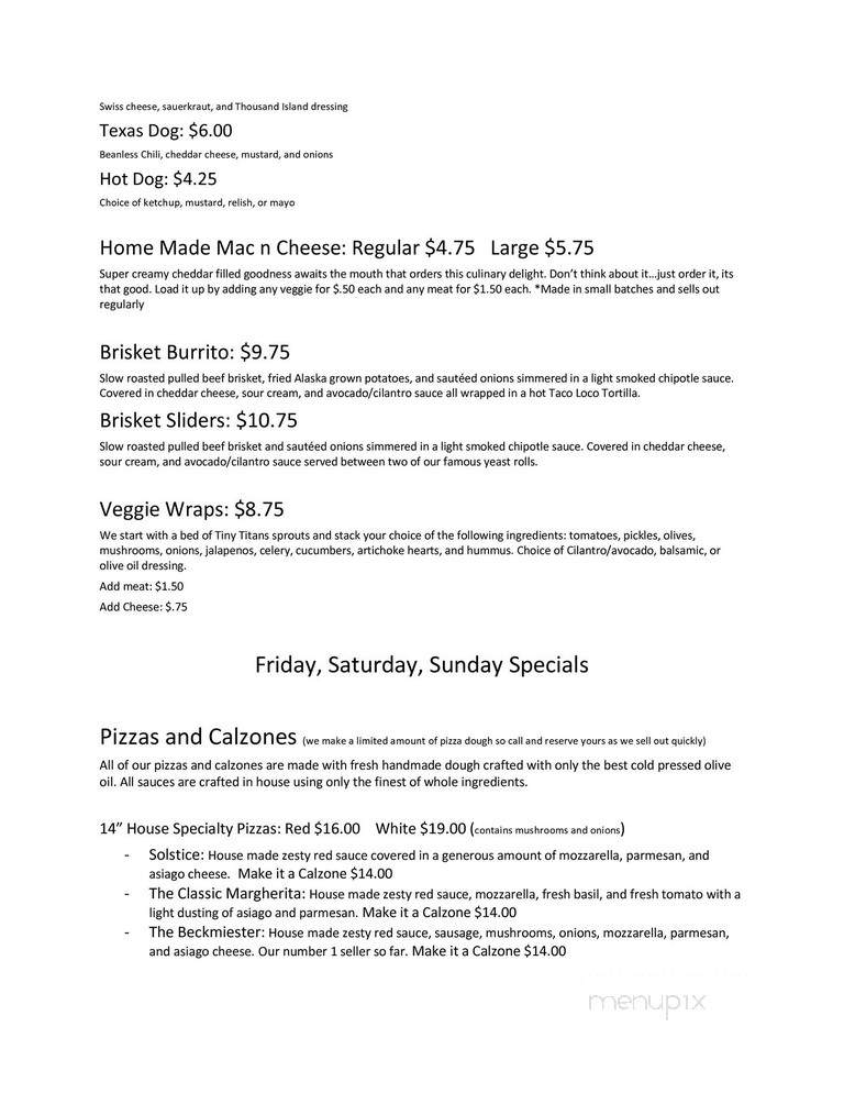 Coffee Clatch - Fairbanks, AK menu_pic