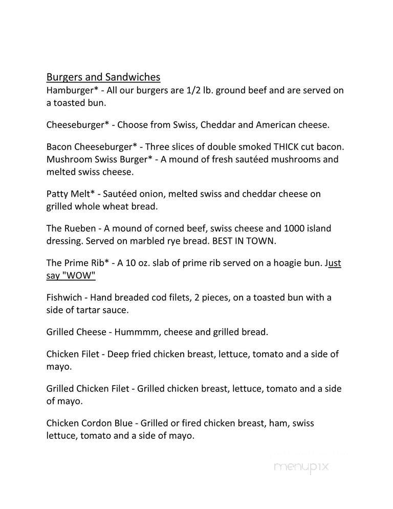 Brothers Three Bar & Grill - Madison, WI menu_pic