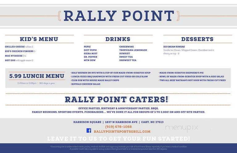 Rally Point Sport Grill - Cary, NC