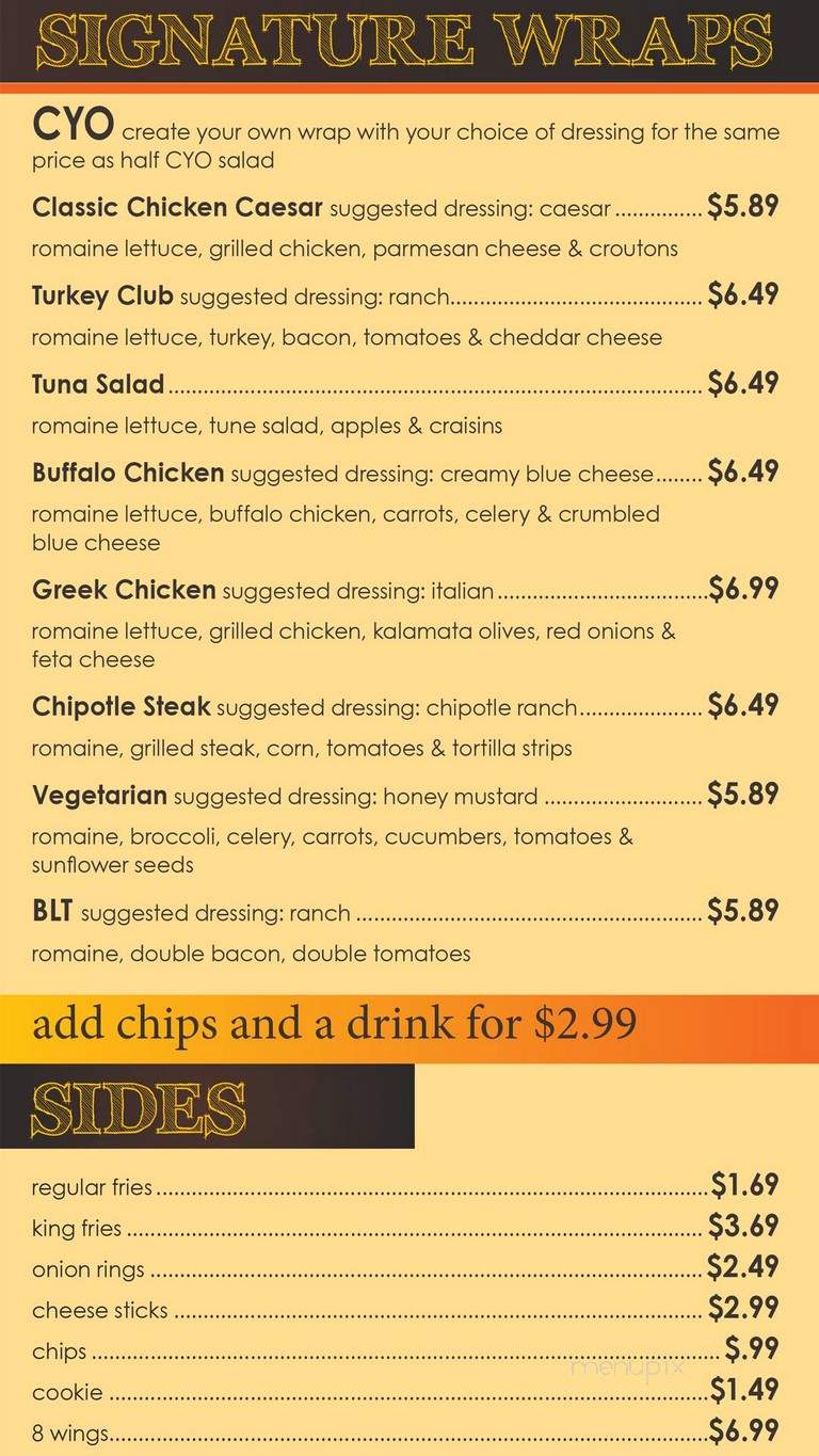 Crisp Salads - Raleigh, NC menu_pic