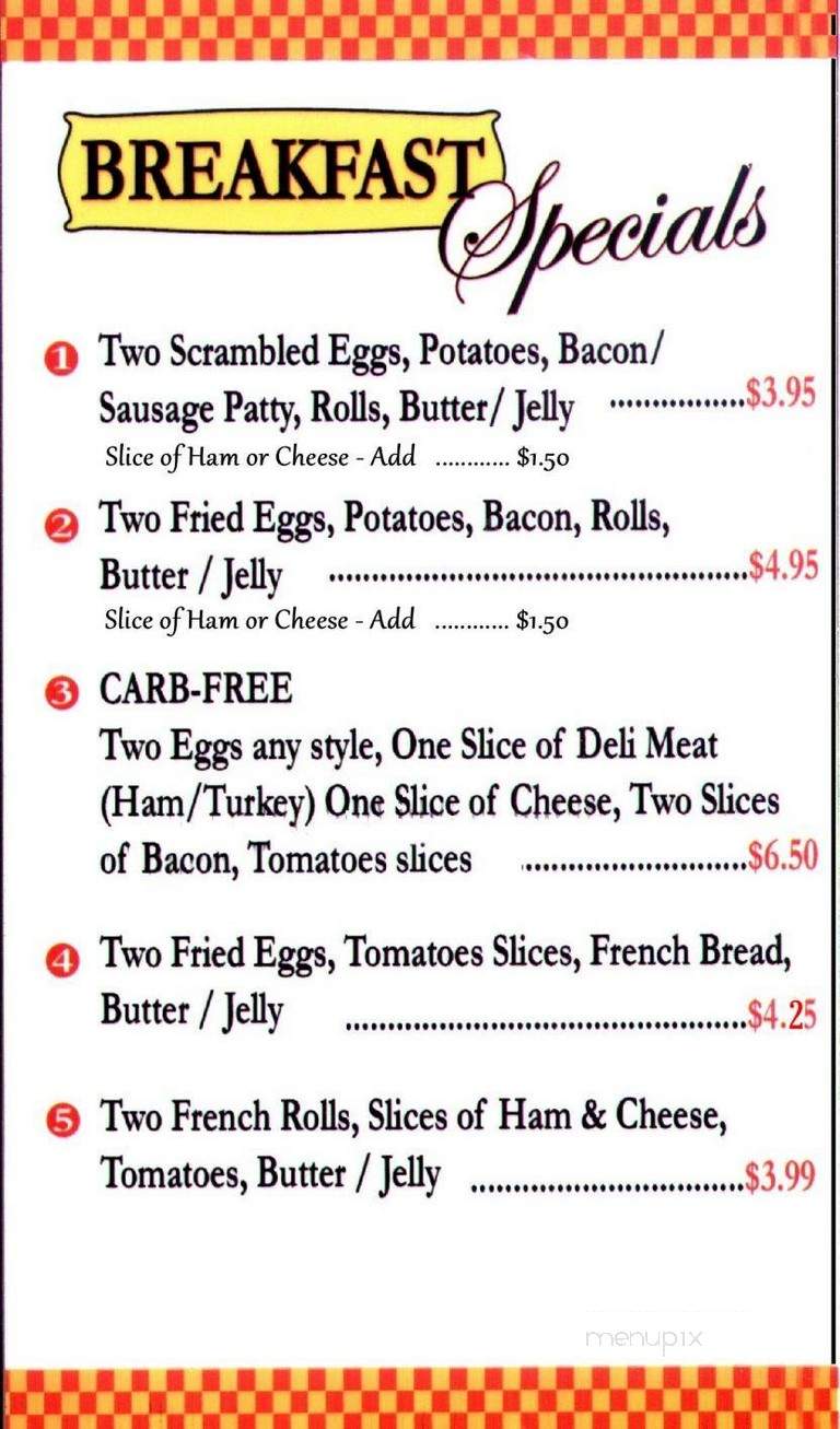 Roma Bakery - Coral Gables, FL menu_pic