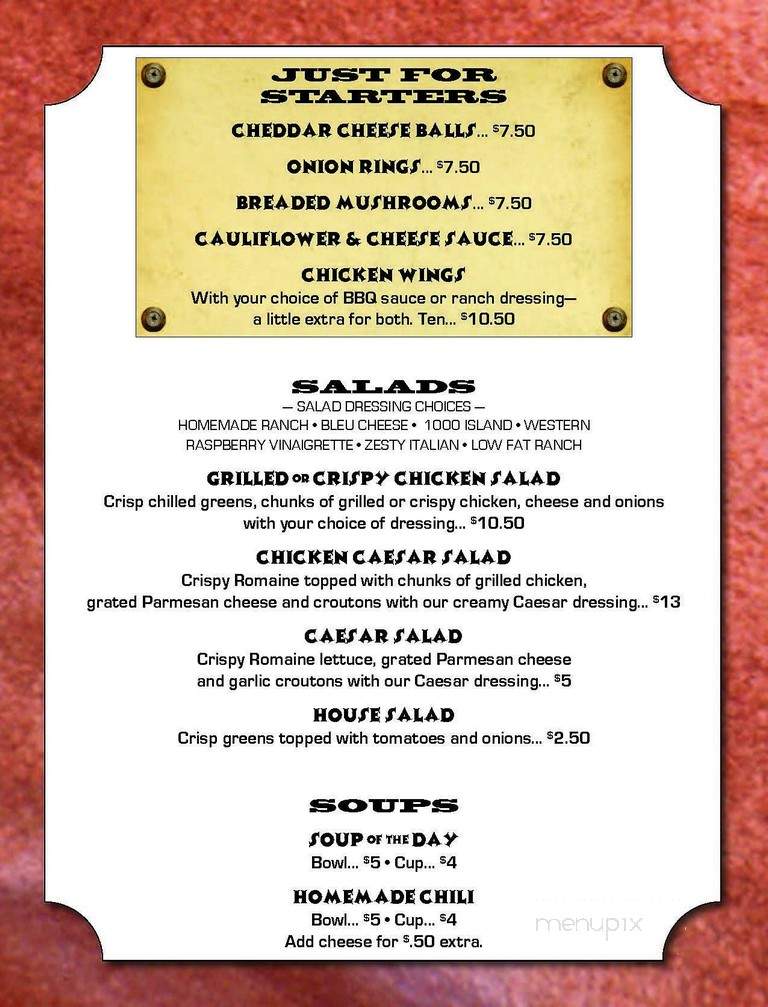 Tappa's Steak House - Davenport, IA menu_pic