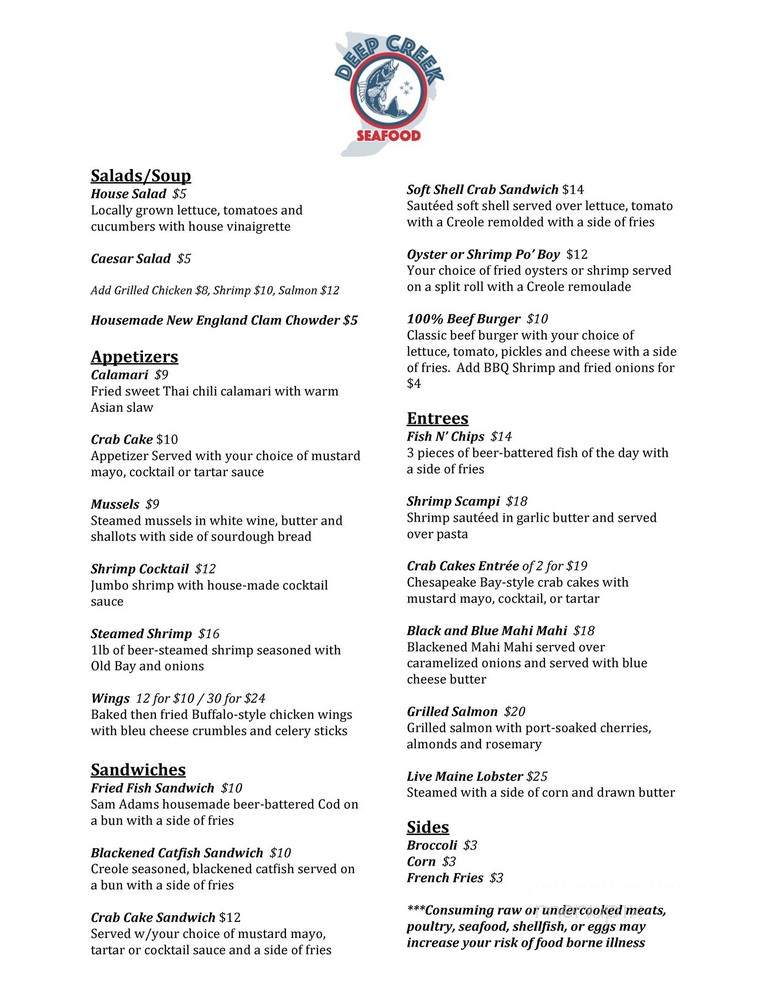 Deep Creek Ledo Pizza - McHenry, MD menu_pic