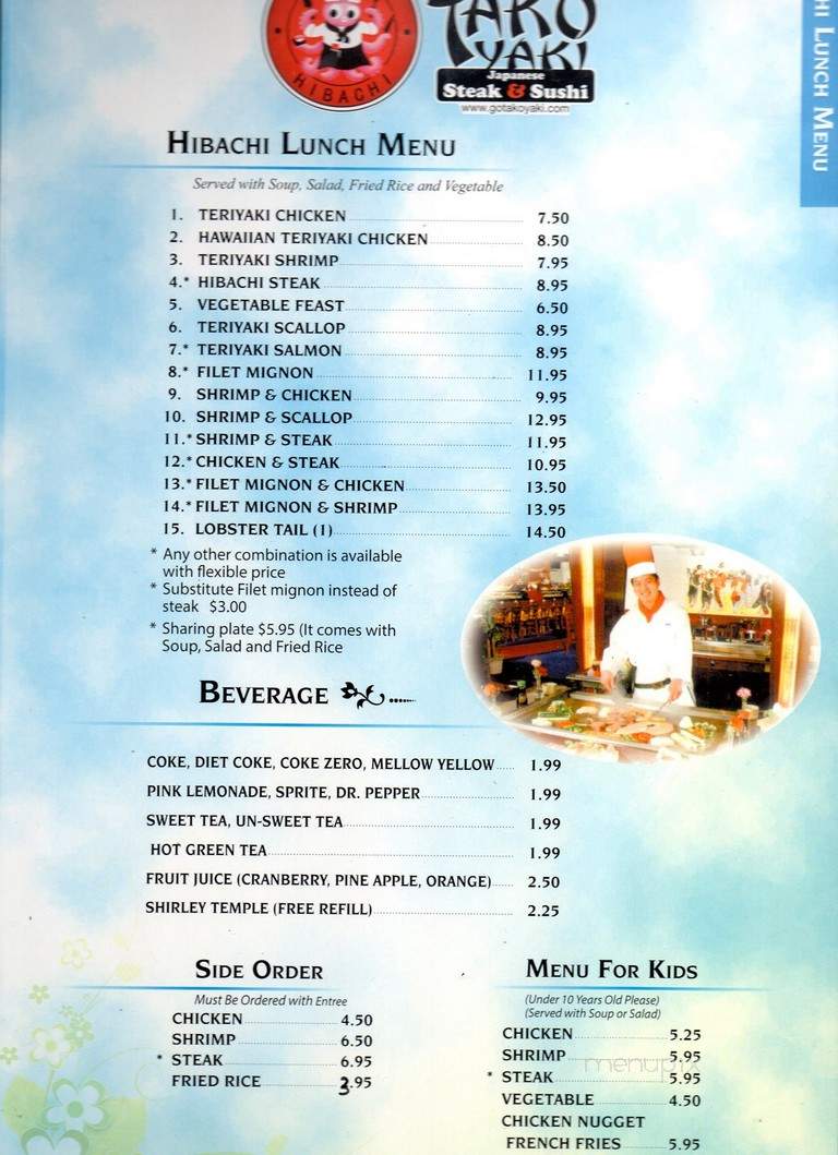TakoYaki - Cleveland, TN menu_pic