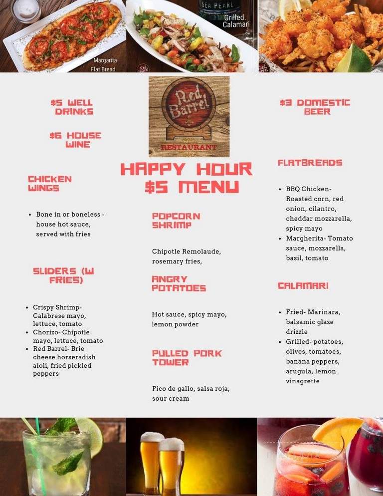 Red Line Tap - Chicago, IL menu_pic