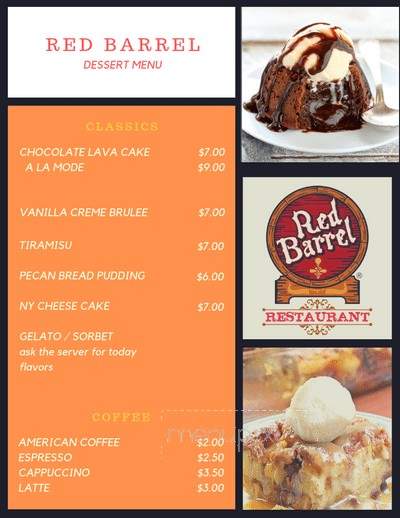 Red Line Tap - Chicago, IL menu_pic