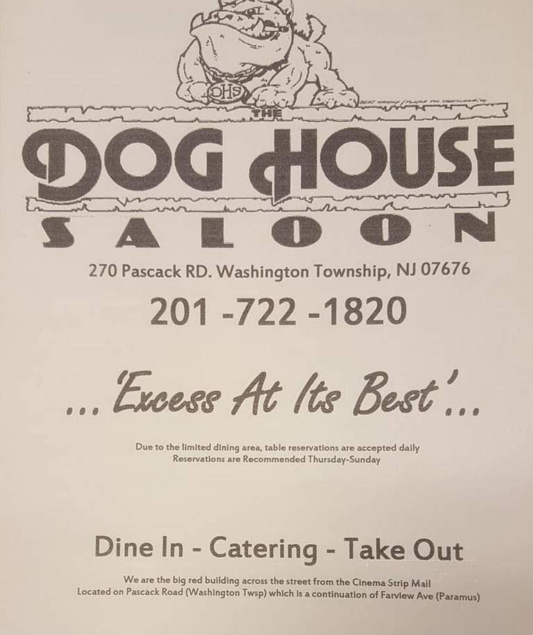 Dog House Saloon - Muskegon, MI menu_pic