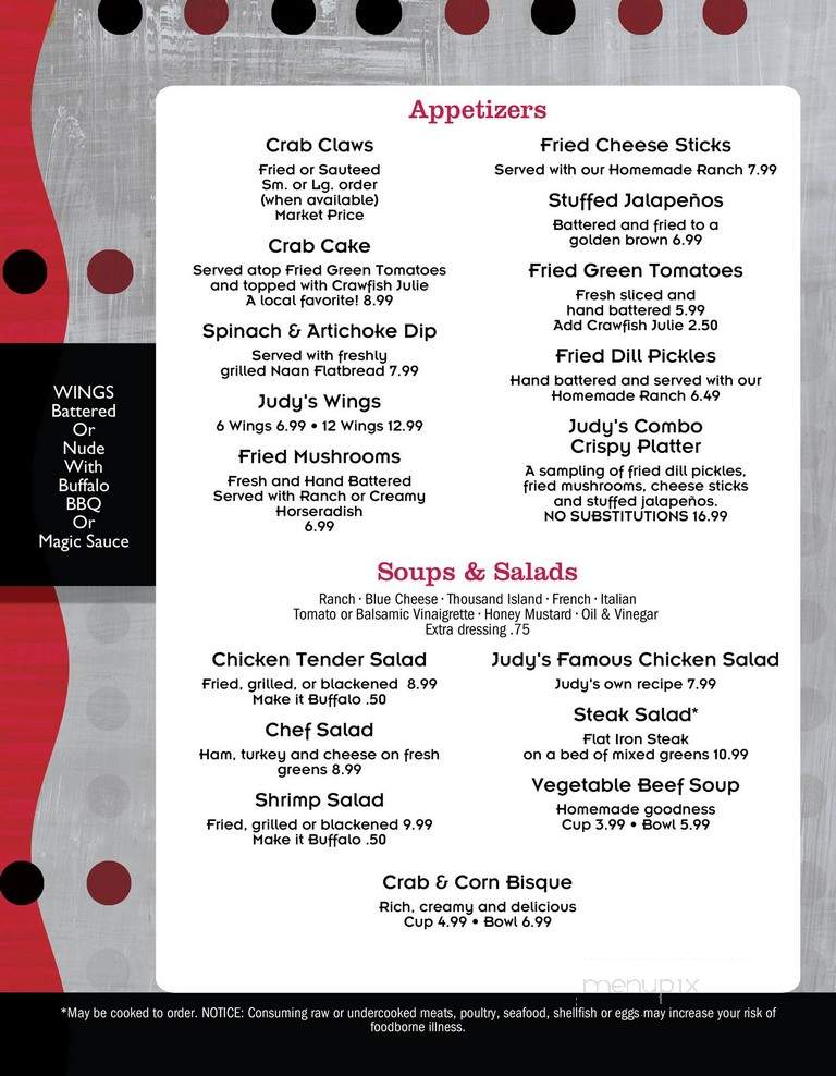 Judymenu's Place - Mobile, AL menu_pic