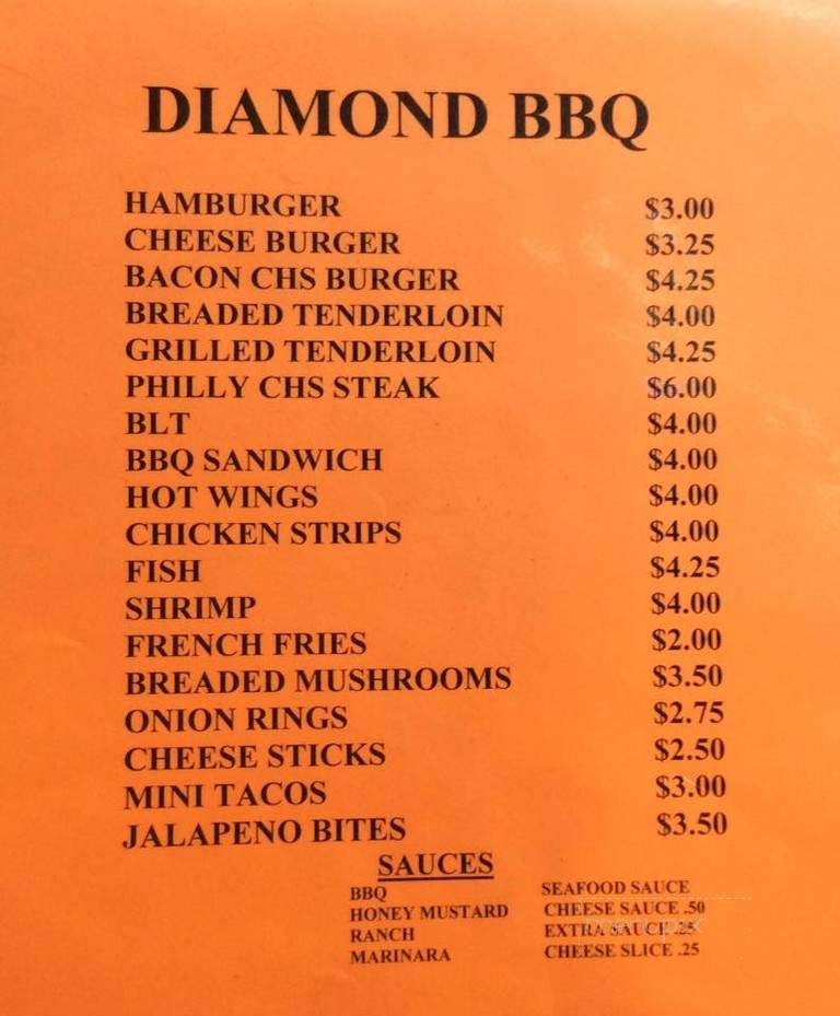 Diamond Barbecue Tavern - Sullivan, IN