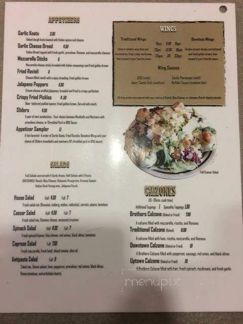Borriello Brothers 4 - Colorado Springs, CO menu_pic