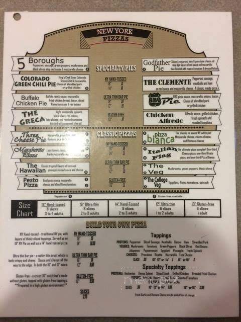 Borriello Brothers 4 - Colorado Springs, CO menu_pic