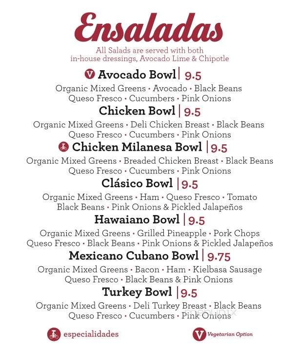Panderia la Unica - San Antonio, TX menu_pic