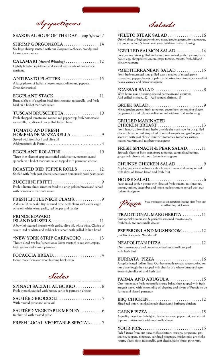 Aldo's Restaurant - Virginia Beach, VA menu_pic