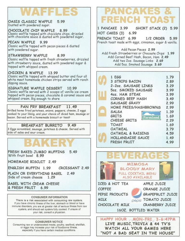 Greg Rudkin Restaurant - St Augustine, FL menu_pic
