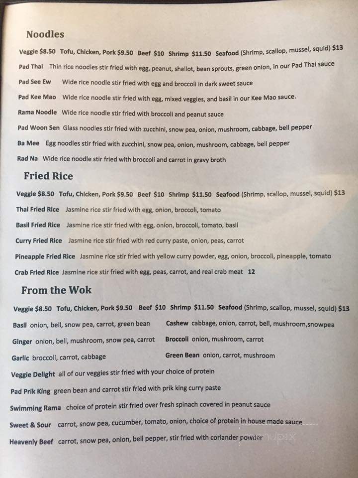 Appethaizing Thai Food - Puyallup, WA menu_pic
