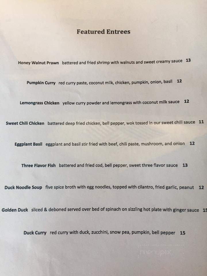 Appethaizing Thai Food - Puyallup, WA menu_pic