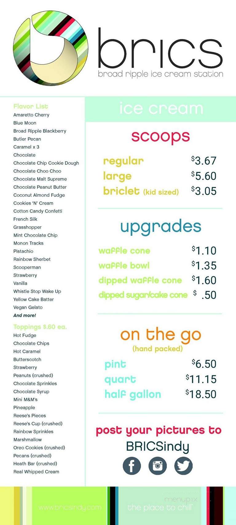Brics - Indianapolis, IN menu_pic