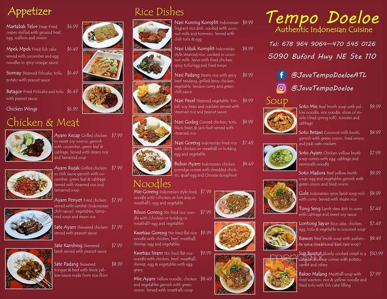 Tempo Doeloe - Doraville, GA menu_pic