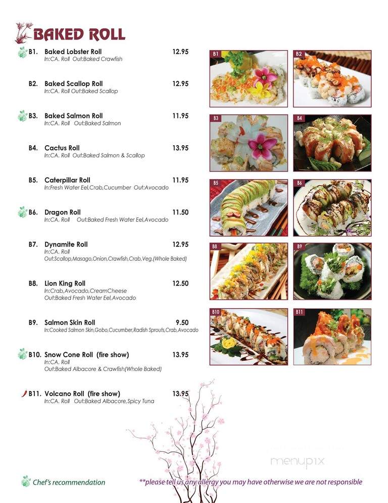 Tampopo Sushi - Yorba Linda, CA menu_pic