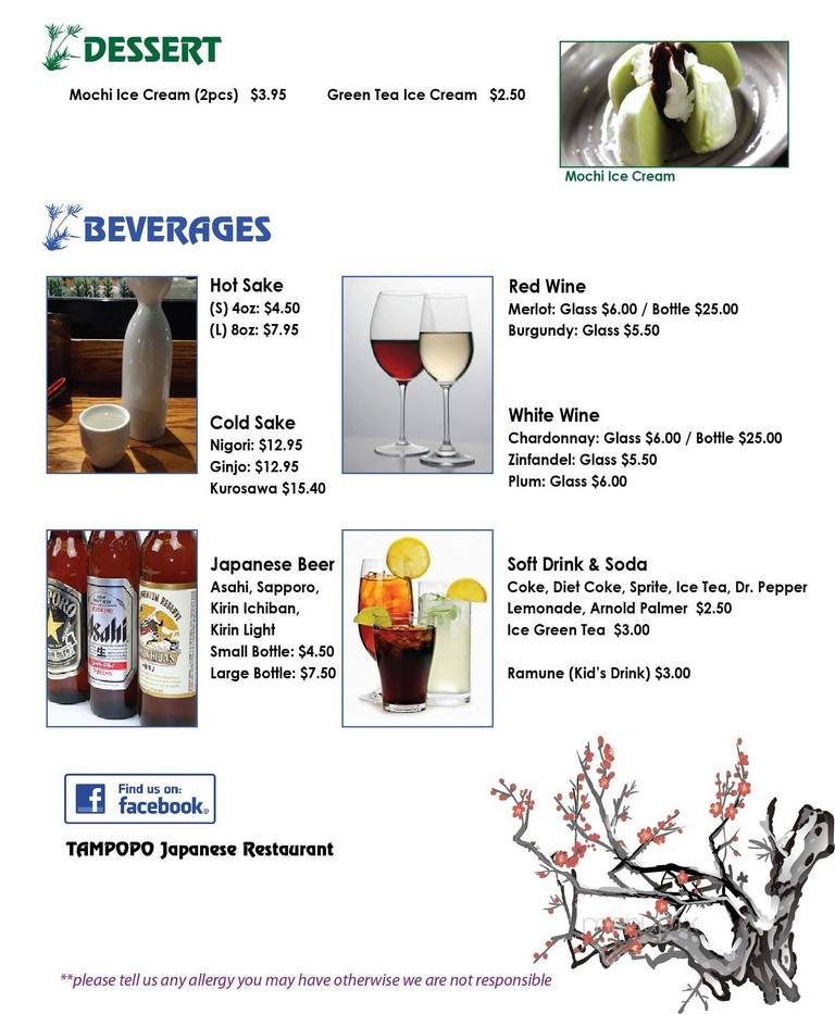 Tampopo Sushi - Yorba Linda, CA menu_pic