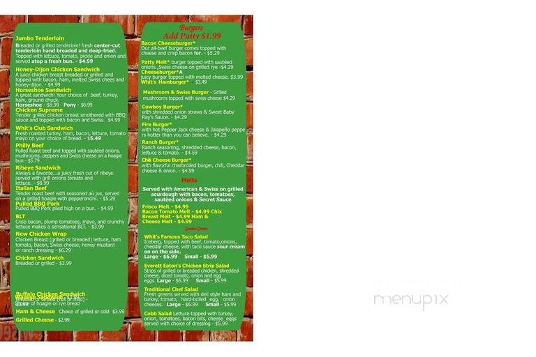 Whit's End 51 - Macon, IL menu_pic