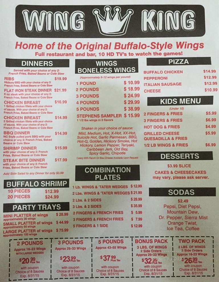 Wing King Plus - Virginia Beach, VA menu_pic