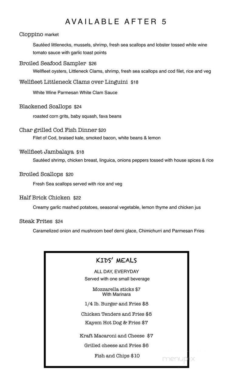 Lighthouse Bakery - Wellfleet, MA menu_pic