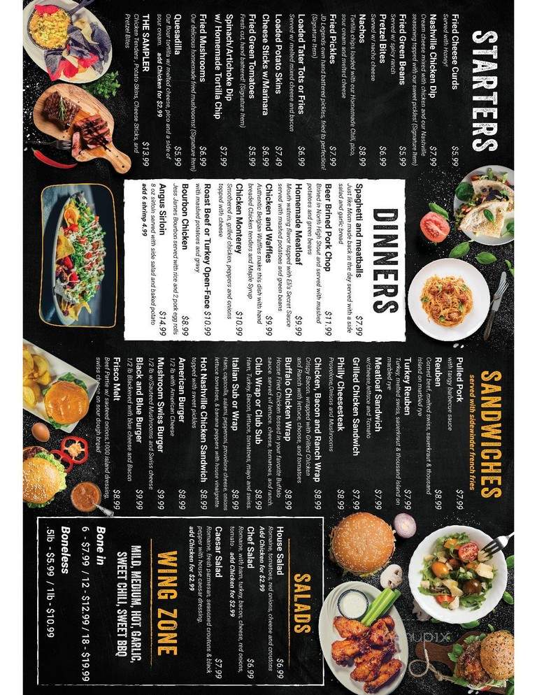 Jd Legends Restaurant - Franklin, OH menu_pic