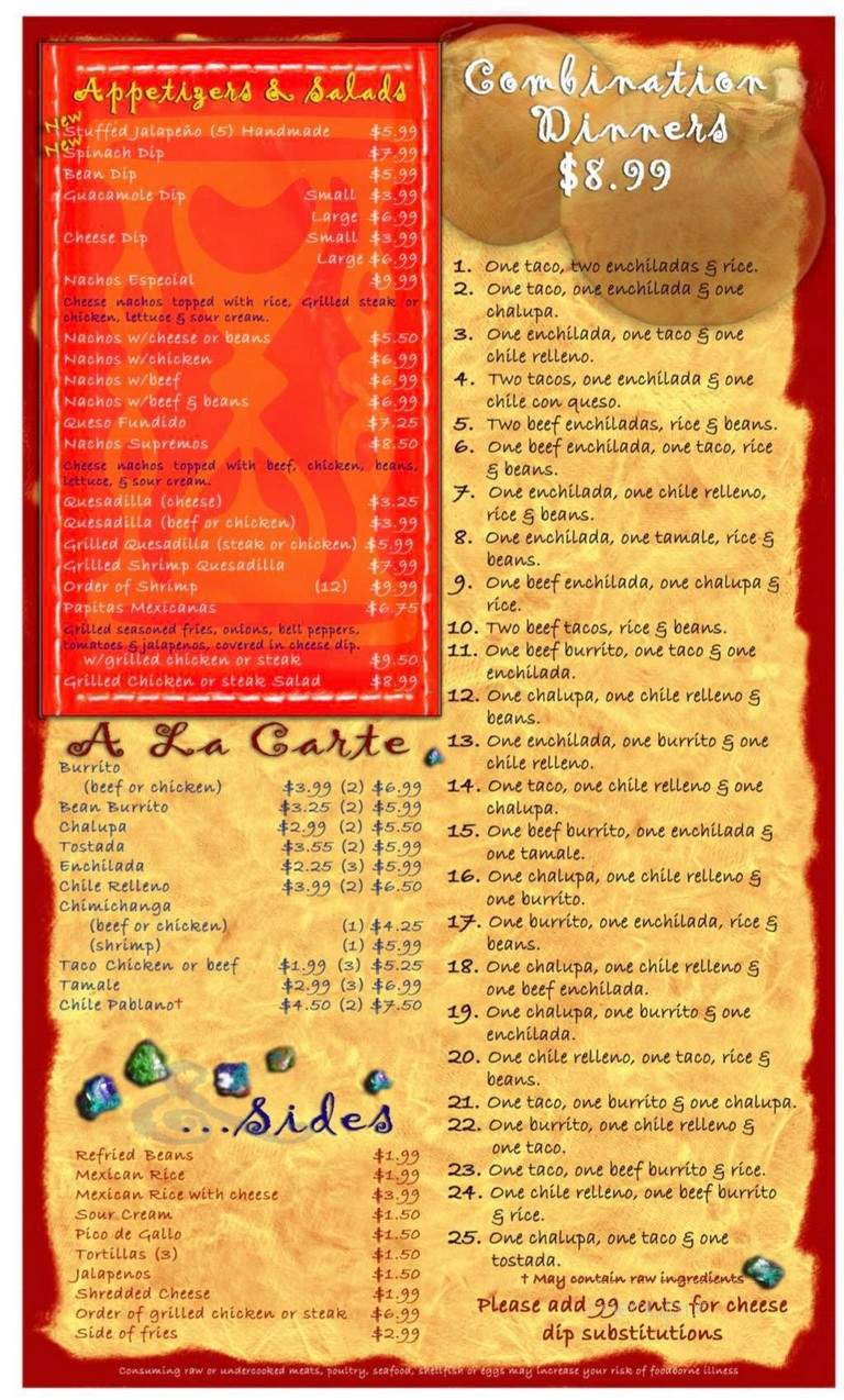 Las Maracas - Madison, TN menu_pic