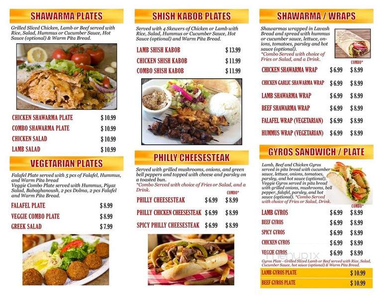 House of Falafel - Pleasanton, CA menu_pic