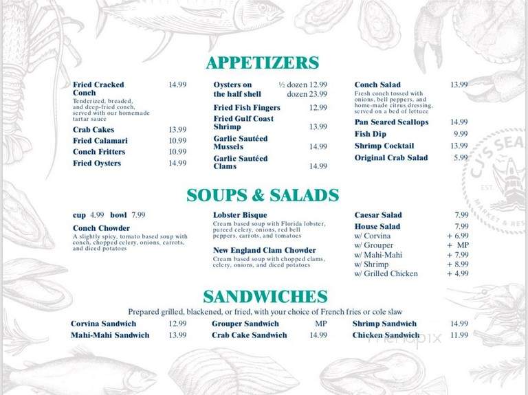 Captain Jim's Seafood - North Miami, FL menu_pic