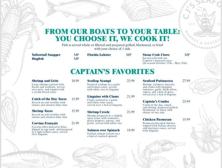 Captain Jim's Seafood - North Miami, FL menu_pic