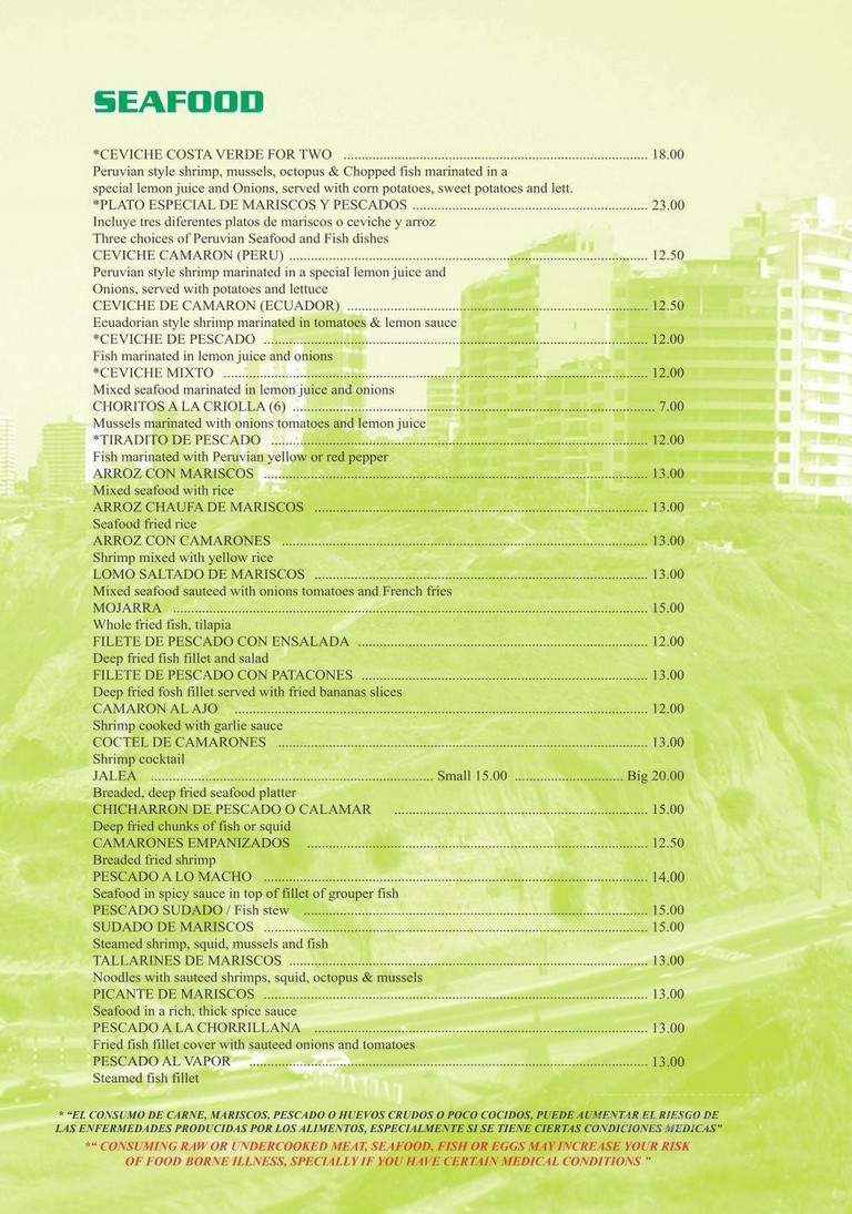 Costa Del Sol - Norcross, GA menu_pic