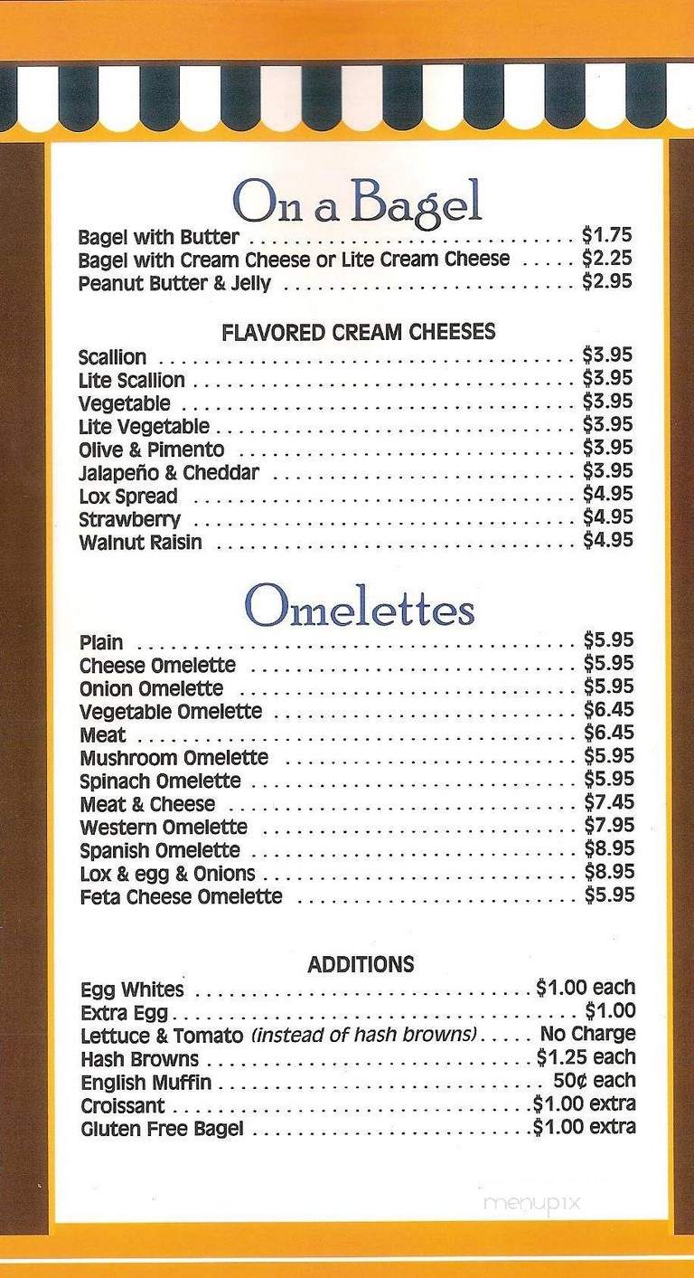 Bagel Chateau of Madison - Madison, NJ menu_pic
