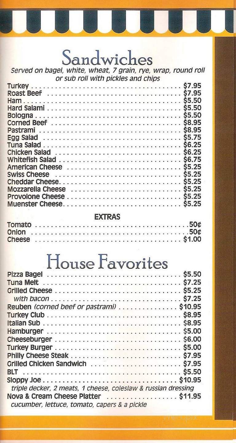 Bagel Chateau of Madison - Madison, NJ menu_pic