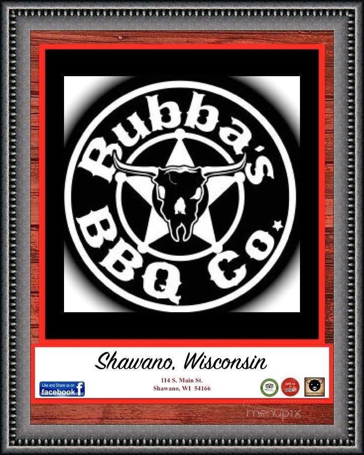 Bubba's - Marion, WI menu_pic