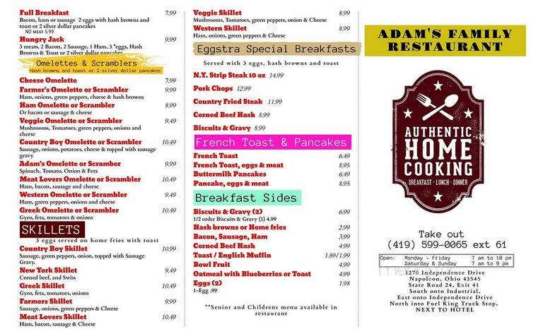 Larry's 10 Pin Tap - Napoleon, OH menu_pic