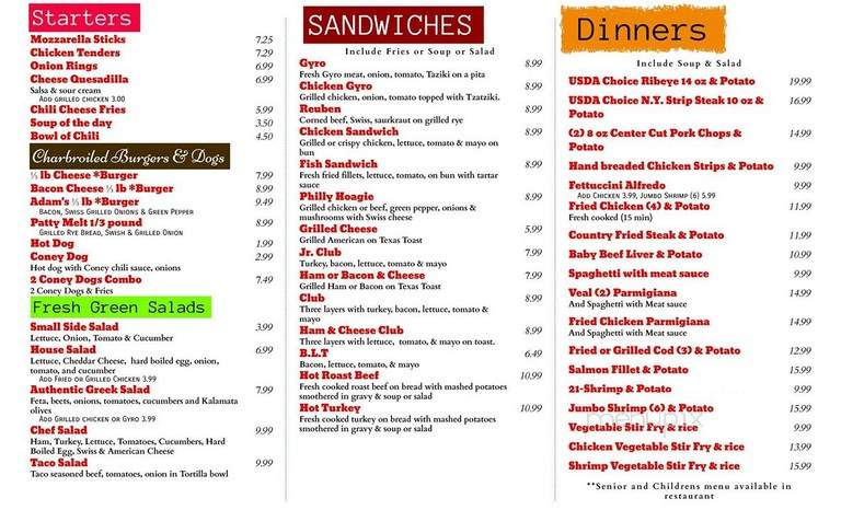 Larry's 10 Pin Tap - Napoleon, OH menu_pic
