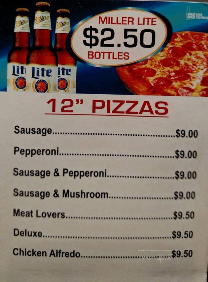 Eagle Lounge Incorporated - Balsam Lake, WI menu_pic