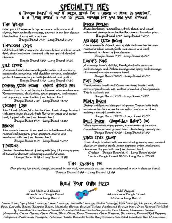 Wave Pizza Co - Grand Island, NE menu_pic