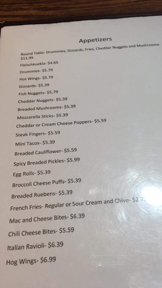 Jimmy's Lounge - Hazen, ND menu_pic