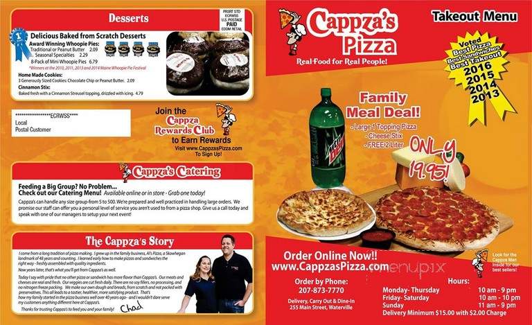 Cappza's Pizza - Waterville, ME